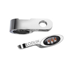 PartzBiz HD WP880-4043 - Kodlin Chrome Elypse ไฟเลี้ยว LED สีเหลืองอำพัน Universal 12V Harley & Custom PartzBiz HD WP880-4043 - Kodlin Chrome Elypse ไฟเลี้ยว LED สีเหลืองอำพัน Universal 12V Harley & Custom