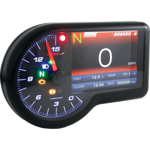 PartzBiz HD: 4413279-Koso RX-3 TFT GP Style Multifunction Meter Speedo Tach Universal 12V BA071000