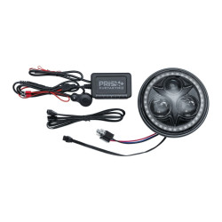 PartzBiz HD KA2473 - Kuryakyn 2473 Black Orbit Prism+ 5-3/4” ไฟหน้า LED Harley Indian softail dyna vrod scout octane Victory Sportster PartzBiz HD KA2473 - Kuryakyn 2473 Black Orbit Prism+ 5-3/4” ไฟหน้า LED Harley Indian softail dyna vrod scout octane Victory Sportster
