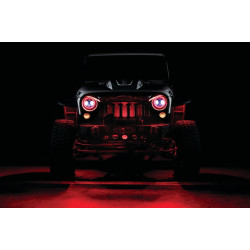 PartzBiz HD KA2480 - Kuryakyn 2480 Nightcrawlers ไฟหน้า & Accent Light Kit สำหรับ Jeep Wrangler 97-18 PartzBiz HD KA2480 - Kuryakyn 2480 Nightcrawlers ไฟหน้า & Accent Light Kit สำหรับ Jeep Wrangler 97-18