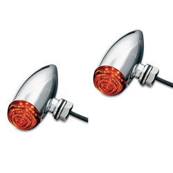 PartzBiz HD KA2501 - Kuryakyn 2501 Chrome Super Bright LED Mini Bullet Turn สัญญาณ 12v Universal PartzBiz HD KA2501 - Kuryakyn 2501 Chrome Super Bright LED Mini Bullet Turn สัญญาณ 12v Universal