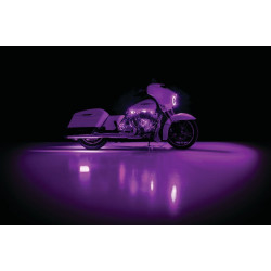 PartzBiz HD KA2805 - Kuryakyn 2805 Prism + Flare LED Accent ไฟ Universal 12V Custom Harley อินเดีย softail dyna vrod scout octane Victory Sportster