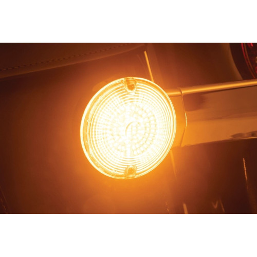PartzBiz HD: 4413181-Kuryakyn 2937 LuminEZ LED Rear Turn Signal Insert 1156 Amber Flat Style Harley PartzBiz HD: 4413181-Kuryakyn 2937 LuminEZ LED Rear Turn Signal Insert 1156 Amber Flat Style Harley