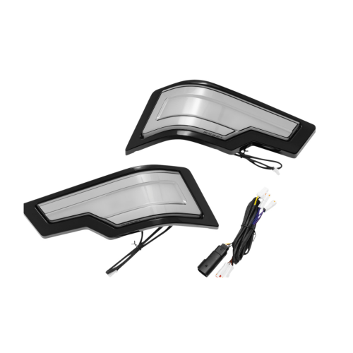 PartzBiz HD: 4413155-Kuryakyn 2955 ไฟท้าย LED Tour Pak Black Smoke Harley Touring 14-up | 2955