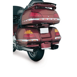 PartzBiz HD KA3202 - Kuryakyn 3202 Chrome L.E.D. Saddlebag Molding Set Red Lens Honda Goldwing