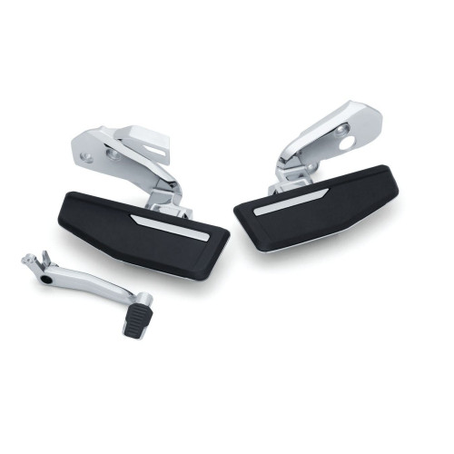 PartzBiz HD: 4413145-Kuryakyn 3283 Omni Driver Floorboard Kit Chrome Honda Gold Wing DCT Trans 18-20