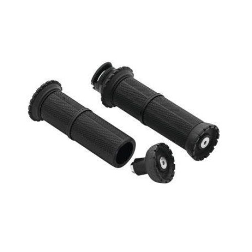 PartzBiz HD: 4413108-Kuryakyn 3589 Black Riot Cast Aluminum Handlebar Grips 15-19 Indian Scout upgrade custom style grip