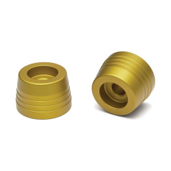 PartzBiz HD KA3848 - Kuryakyn 3848 Lodestar Handlebar Bar End Sliders Gold Honda Grom 14-20 2022