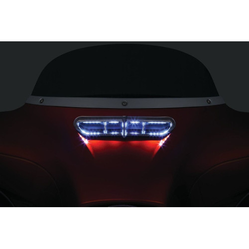 PartzBiz HD: 4413095-Kuryakyn Chrome L.E.D. Fairing Vent Accent for '14-'16 Touring & Trike 5053 PartzBiz HD: 4413095-Kuryakyn Chrome L.E.D. Fairing Vent Accent for '14-'16 Touring & Trike 5053