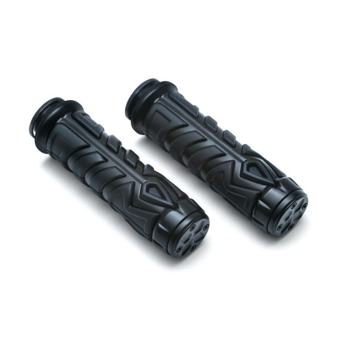 PartzBiz HD: 4413032-Kuryakyn 5753 ด้ามจับหอกซาตินสีดำ 18-19 รุ่นอินเดีย ยาง EPDM