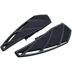PartzBiz HD KA5795 - Kuryakyn 5795 แผ่นปูพื้นไดร์เวอร์ Phantom สีดำเงา Harley M8 Softail 18-Up 2018-2019 M8 softail breakout deluxe fat bob boy Heritage low rider street bob fxdr 1621-0934 16210934
