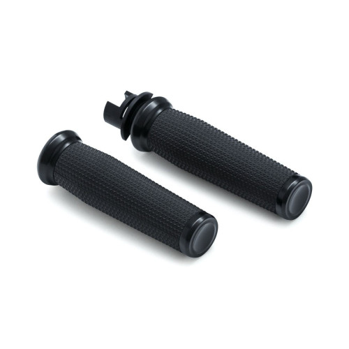 PartzBiz HD: 4412974-Kuryakyn 5945 Satin Black Thresher Grips 14-17 Indian Chief 0630-2371 06302371 485043