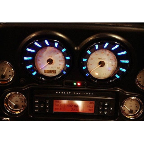 PartzBiz HD: 4412869-Purchase Kuryakyn Black Led Speedo-Tach Bezels From Your Aftermarket Superstore Eastern Performance Cycles PartzBiz HD: 4412869-Purchase Kuryakyn Black Led Speedo-Tach Bezels From Your Aftermarket Superstore Eastern Performance Cycles