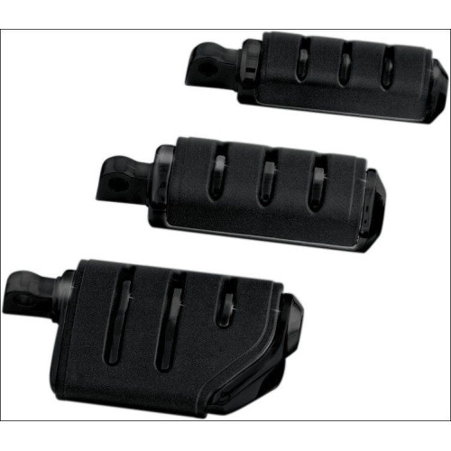 PartzBiz HD: 4412846-Kuryakyn 7560 Gloss Black Trident Small ISO-Pegs พร้อมอะแดปเตอร์เมาท์ตัวผู้สำหรับ Harley