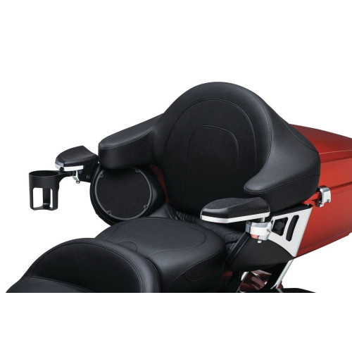 PartzBiz HD: 4412772-Kuryakyn 8955 Chrome Passenger Armrests w/ Cup Holder Harley Trike Touring 14-18