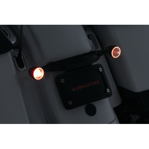 PartzBiz HD: 4412791-Kuryakyn 9269 Custom Rear Turn Signal Mount Black Harley FLHX FLHRXS FLTRX 14-20