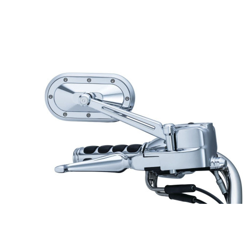 PartzBiz HD: 4412711-Kuryakyn Chrome 6 ” กระจกอุตสาหกรรมหนักสำหรับ Harley Victory Metric 1736