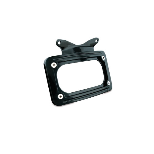 PartzBiz HD: 4412704-Kuryakyn 3147 Black Curved License Plate Frame for '10-'18 FLHX/FLTRX PartzBiz HD: 4412704-Kuryakyn 3147 Black Curved License Plate Frame for '10-'18 FLHX/FLTRX