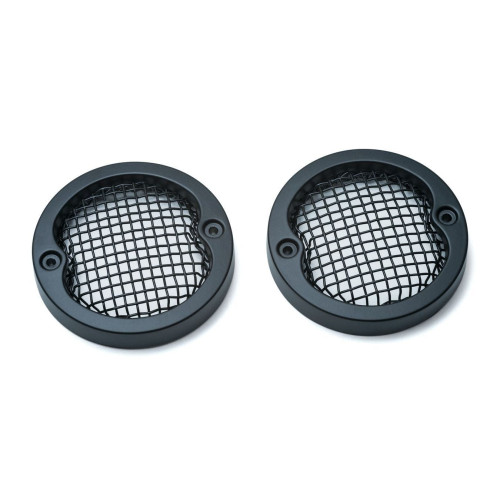 PartzBiz HD: 4412686-Kuryakyn Black Mesh Flat 3-1/4” ฝาปิดไฟเลี้ยวสไตล์ Harley Pancake | 6514 PartzBiz HD: 4412686-Kuryakyn Black Mesh Flat 3-1/4” ฝาปิดไฟเลี้ยวสไตล์ Harley Pancake | 6514