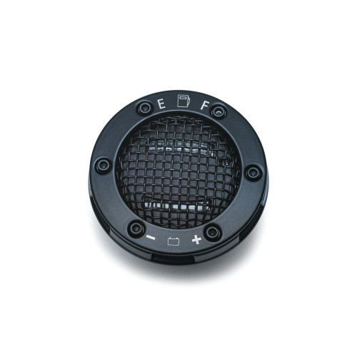PartzBiz HD: 4412649-Kuryakyn Black Mesh LED Fuel & Battery Gauge Cap for Harley FLHR Softail Dyna | 6551 PartzBiz HD: 4412649-Kuryakyn Black Mesh LED Fuel & Battery Gauge Cap for Harley FLHR Softail Dyna | 6551