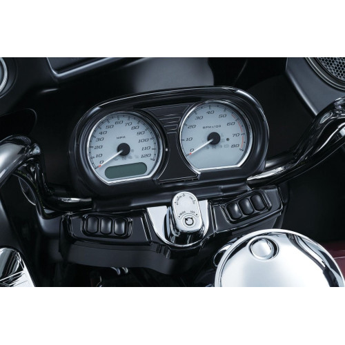 PartzBiz HD: 4412604-Kuryakyn Black Tri Line Stereo Trim & Face Plate Accent Harley Road Glide 15-18 | 6928 PartzBiz HD: 4412604-Kuryakyn Black Tri Line Stereo Trim & Face Plate Accent Harley Road Glide 15-18 | 6928