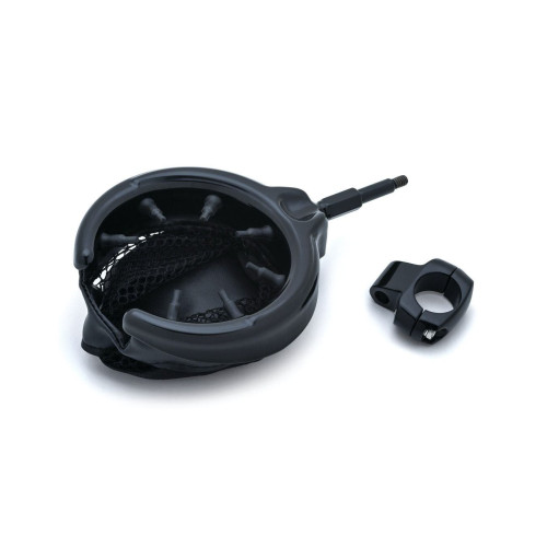 PartzBiz HD: 4412607-Kuryakyn Black Universal 1" Handlebar Mounted Drink Holder with Basket 1729 PartzBiz HD: 4412607-Kuryakyn Black Universal 1" Handlebar Mounted Drink Holder with Basket 1729