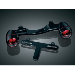 PartzBiz HD KA5405 - Kuryakyn GLOSS Black Bullet Light ไฟเลี้ยวด้านหลังสำหรับ Harley-Davidson FLH FLT 1991-2013 | 5405