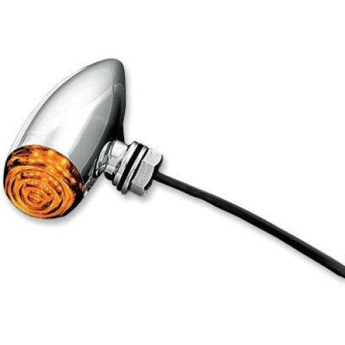 PartzBiz HD: 4412568-Kuryakyn Chrome Amber LED ไฟทรงกระสุนขนาดเล็ก | 2500