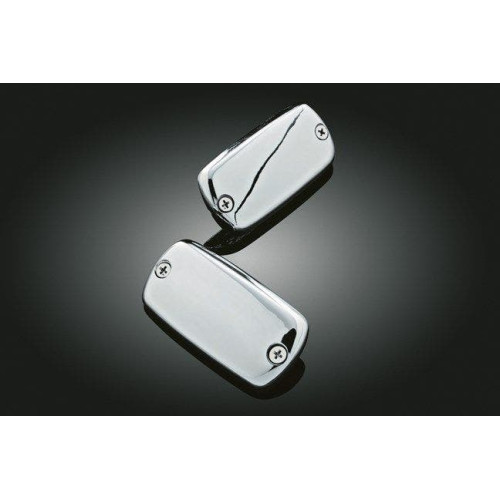 PartzBiz HD: 4412544-Kuryakyn 7800 ฝาครอบกระปุกแม่ปั๊มเบรคแบบโครเมียม (pr) Gold Wing VTX F6B