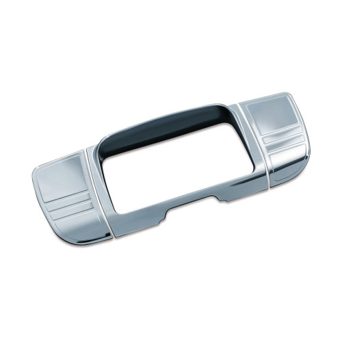 PartzBiz HD: 4412556-Kuryakyn Chrome Deluxe Tri Line สเตอริโอ Trim สำหรับ Harley Touring FLH/T 14-16