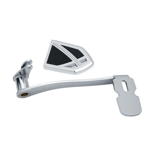 PartzBiz HD: 4412524-Kuryakyn Chrome Extended Brake Pedal & Phantom Pad Harley Touring No Lowers '14+