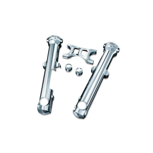 PartzBiz HD: 4412534-Kuryakyn 7202 Chrome Fork ลดสกินสำหรับรุ่น Sportster XL ปี 04-17