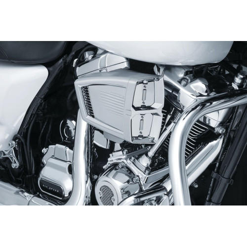 PartzBiz HD: 4412501-Kuryakyn Chrome Hypercharger ES Air Cleaner Harley Milwaukee 8 M8 2017 9359