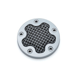 PartzBiz HD KA6520 - Kuryakyn Chrome Mesh 5 Hole Points Timing Cover Harley Twin Cam 99-16 | 6520