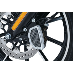 PartzBiz HD KA6542 - ฝาครอบคาลิปเปอร์หน้า Chrome Mesh Kuryakyn สำหรับรุ่น Harley Softail 15-17 | 6542 PartzBiz HD KA6542 - ฝาครอบคาลิปเปอร์หน้า Chrome Mesh Kuryakyn สำหรับรุ่น Harley Softail 15-17 | 6542