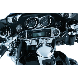 PartzBiz HD KA7746 - Kuryakyn Chrome Speedometer Gauge Brow Bezel สำหรับ Harley FLH 96-13 | 7746 PartzBiz HD KA7746 - Kuryakyn Chrome Speedometer Gauge Brow Bezel สำหรับ Harley FLH 96-13 | 7746