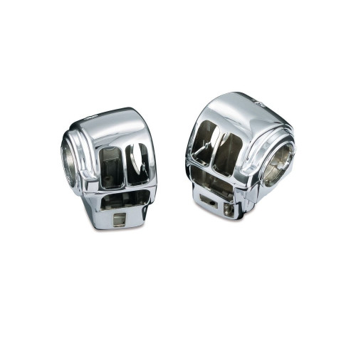 PartzBiz HD: 4412412-ฝาครอบสวิตช์ Kuryakyn Chrome สำหรับ Harley w/ Cruise 4/5 ซ้ายและขวา | 1742 PartzBiz HD: 4412412-ฝาครอบสวิตช์ Kuryakyn Chrome สำหรับ Harley w/ Cruise 4/5 ซ้ายและขวา | 1742