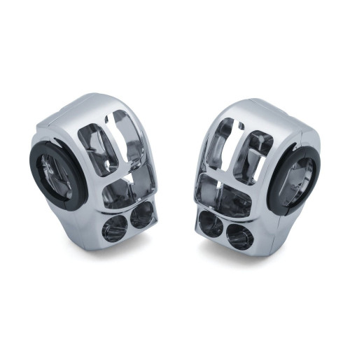 PartzBiz HD: 4412414-Kuryakyn Chrome Switch Housings Handlebar Control Kit Harley Touring 14-20 PartzBiz HD: 4412414-Kuryakyn Chrome Switch Housings Handlebar Control Kit Harley Touring 14-20