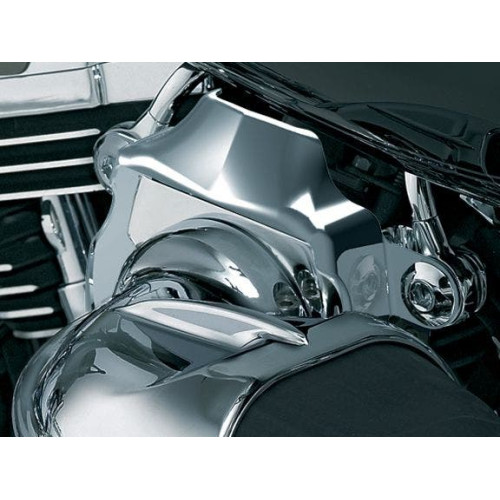 PartzBiz HD: 4412380-Kuryakyn Chrome Throttle Body Cover for Harley Twin Cam Models with Hyperchargers | 7246