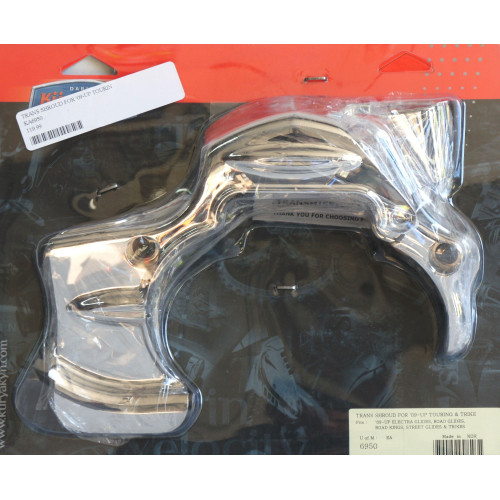 PartzBiz HD: 4412386-Kuryakyn Chrome 6 Speed Transmission Shroud Cover for Harley 09-15 FLH/T | 6950 PartzBiz HD: 4412386-Kuryakyn Chrome 6 Speed Transmission Shroud Cover for Harley 09-15 FLH/T | 6950