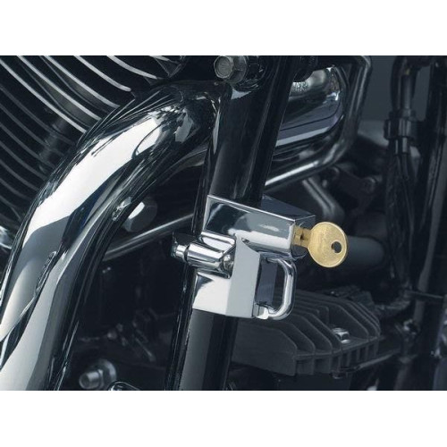 PartzBiz HD: 4412359-Kuryakyn Chrome Universal Helmet Lock for 1-1/4 | 4232