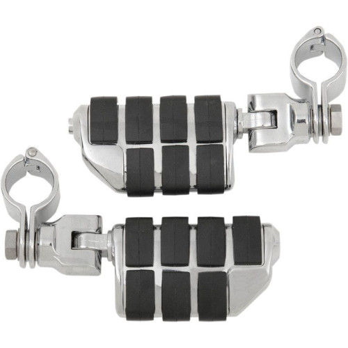 PartzBiz HD: 4412277-Kuryakyn Chrome Tour-Tech Cruise Clevis Mounts Dually ISO Footpegs Quick Clamps | 7992