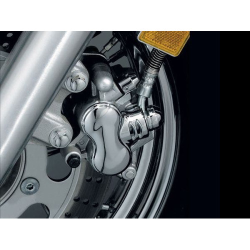 PartzBiz HD: 4412252-ฝาครอบคาลิปเปอร์หน้า Kuryakyn สำหรับ Kawasaki Suzuki และ Yamaha