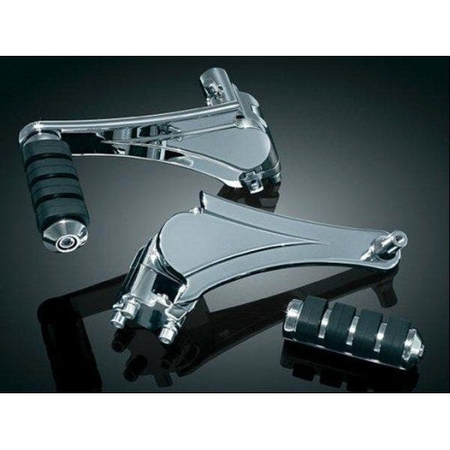 PartzBiz HD: 4412228-Kuryakyn 7059 Black Adjustable Passenger Pegs Harley Touring 10-20 Indian 14-20