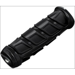 PartzBiz HD KA6353 - Kuryakyn Gloss Black Kinetic Grips 08-up Touring | 6353
