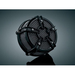 PartzBiz HD KA9572 - Kuryakyn Gloss Black Mach 2 Co-Ax Air Cleaner Assembly Only | 9572