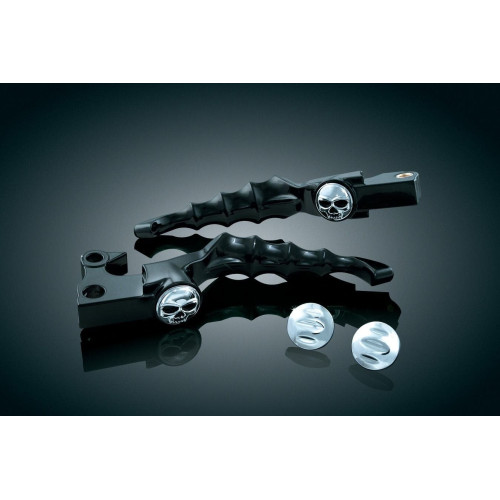 PartzBiz HD: 4412171-Kuryakyn Black Zombie Brake Clutch Levers Harley FLH/T Cable Clutch 08-13 | 1091