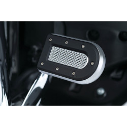 PartzBiz HD KA7039 - Kuryakyn Heavy Industry Chrome FL Brake Pedal Pad for Harley Models 7039