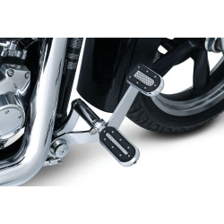 PartzBiz HD KA7037 - Kuryakyn Heavy Industry Chrome FX Brake Pedal Pad for Harley Softail Dyna XL 7037
