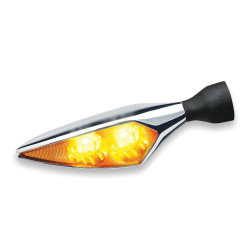PartzBiz HD KA2538 - Kuryakyn Kellermann Mircro 2538 Rhombus Chrome Amber LED สัญญาณไฟเลี้ยวหน้าซ้าย FL PartzBiz HD KA2538 - Kuryakyn Kellermann Mircro 2538 Rhombus Chrome Amber LED สัญญาณไฟเลี้ยวหน้าซ้าย FL